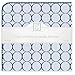 SwaddleDesigns Ultimate Receiving Blanket, Jewel Tone Mod Circles, True Blue