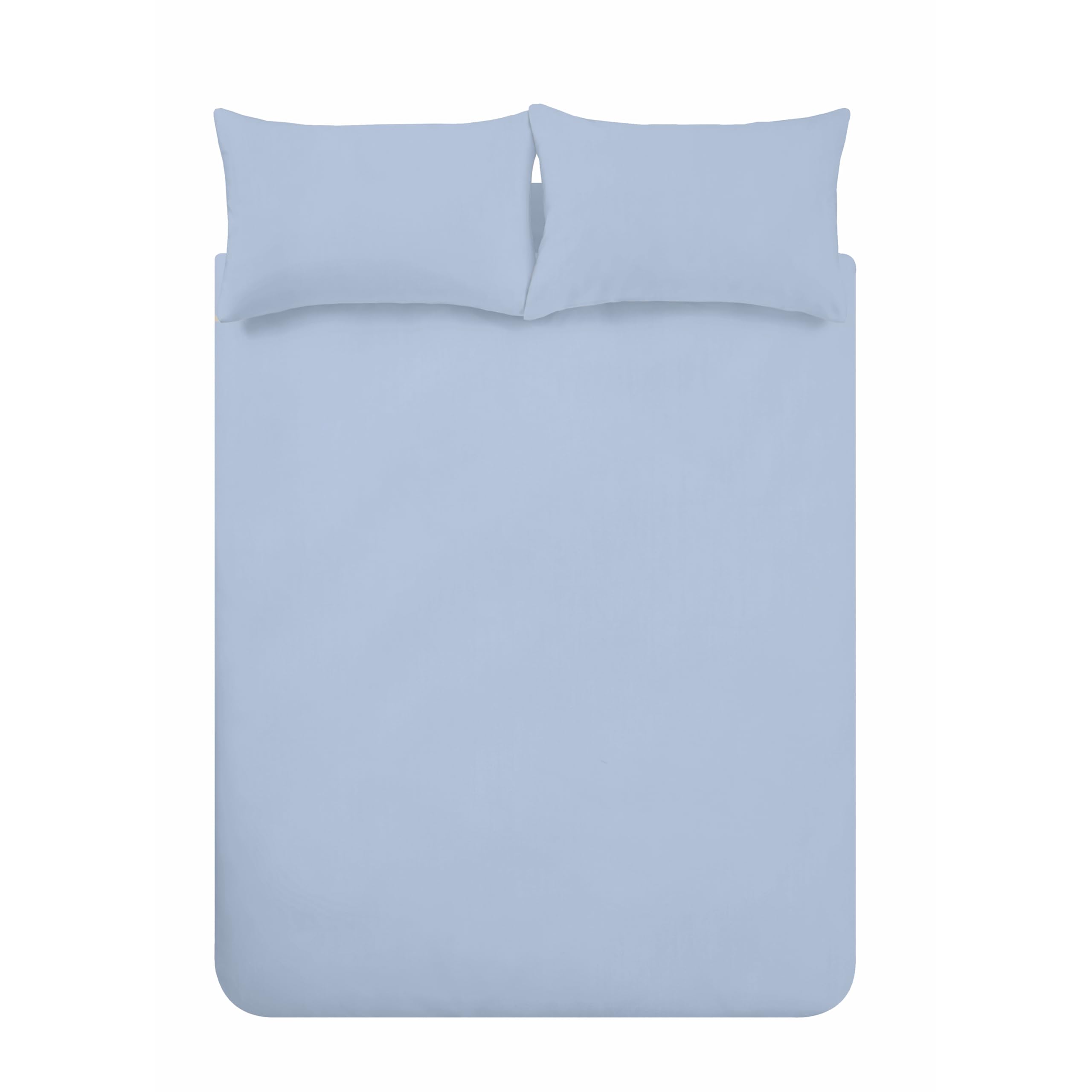 Catherine Lansfield Set copripiumino matrimoniale in cotone spazzolato con federe blu