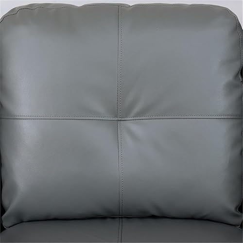 Miniatura 7 de Beverly Fine Furniture Andes Microfibra con sofás de imitación, color gris