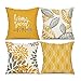 TSKDKIT Żółte poszewki na poduszki 45 x 45 cm kwadratowe poszewki na poduszki 45 x 45 cm poszewka na poduszkę kwadratowa poszewka na poduszkę bawełniana poszewka na sofę do sypialni salonu dekoracja