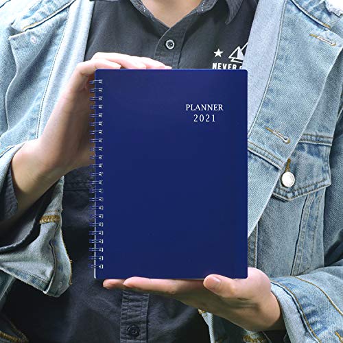 2021 Planner - Weekly & Monthly Planner with Flexible Cover, Jan. 2021 - Dec. 2021, Strong Twin - Wire Binding, Round Corner,Improving Your Time Management Skill - Thumbnail 6