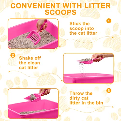 Kit 10 piezas caja de arena abierta para gato mediana miniatura 5