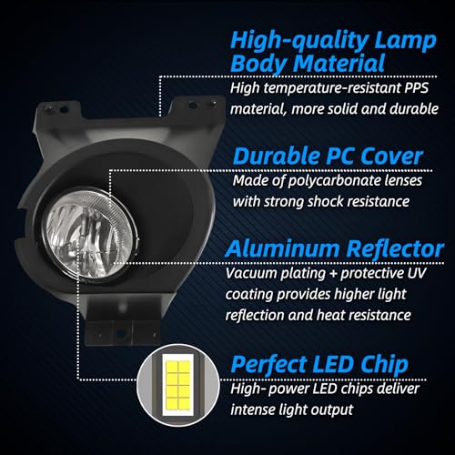 Image of Upgrade LED Fog Light Assembly with Bracket For F150 2009-2014 Ford, 2-Pack