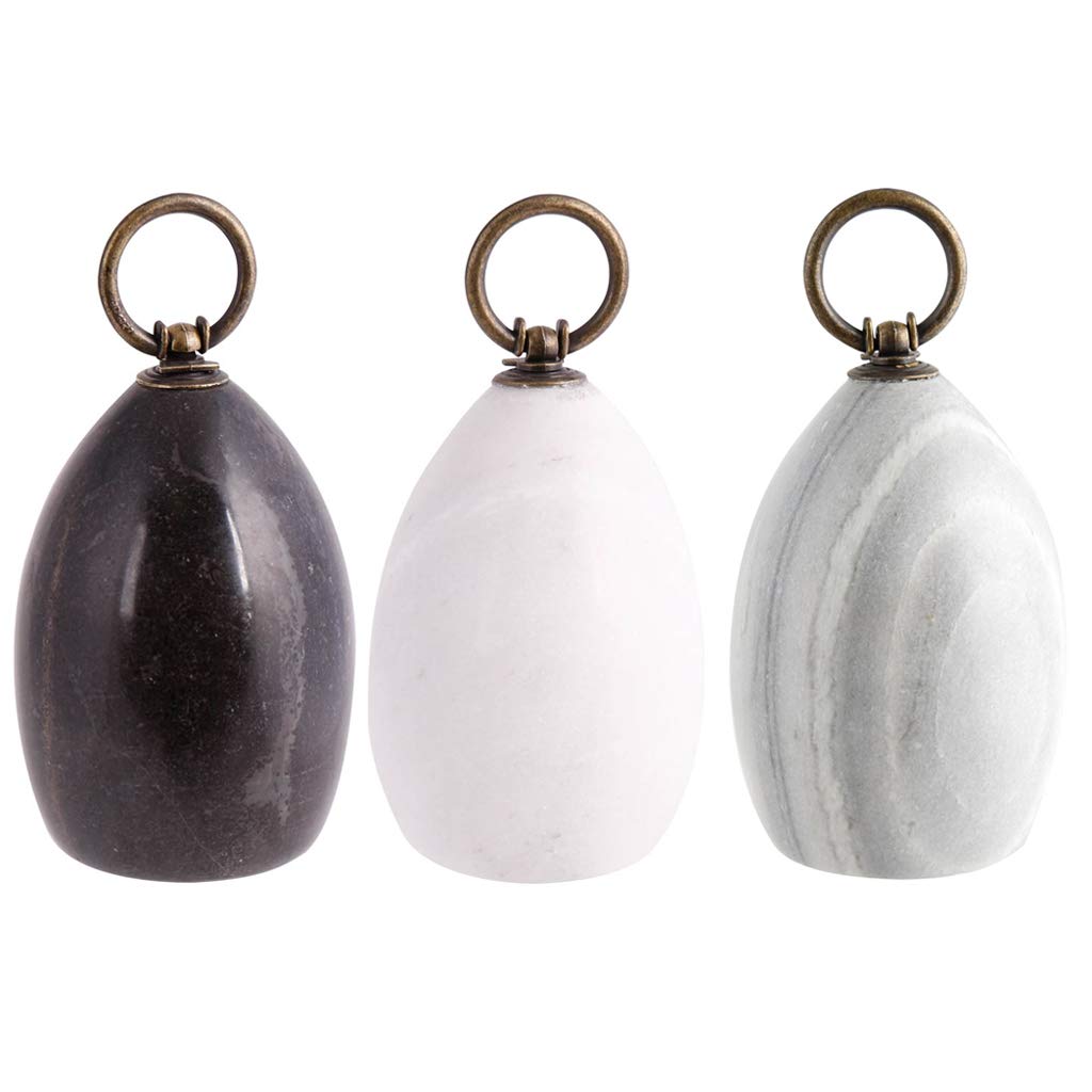 Dibor - Full Set Set Of 3 Heavyweight 2.2Kg Non Slip Marble Finish Doorstop Weights (Full Set)