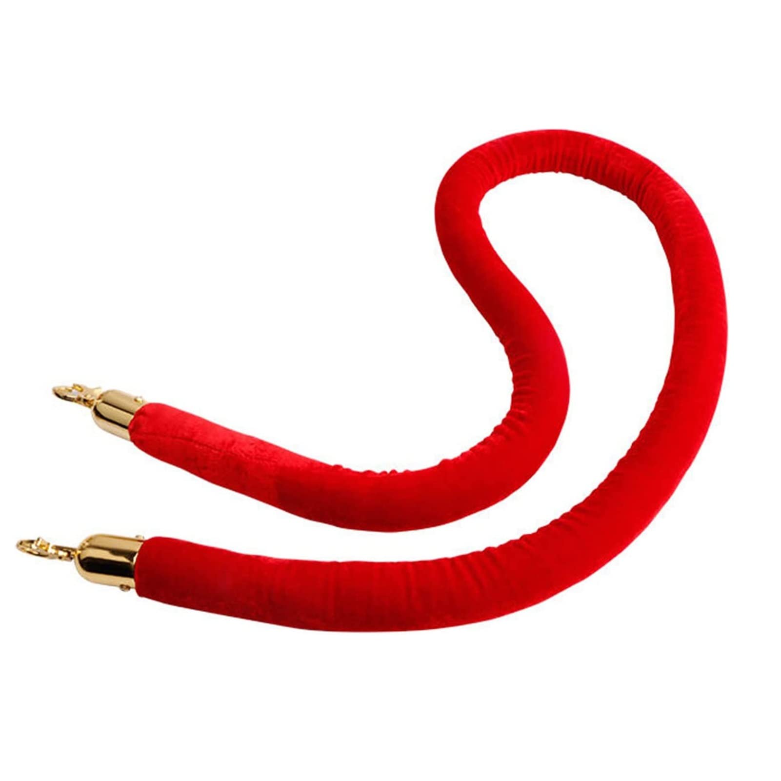 GOUZIBHD Samt-Warteschlangenseil Mit Edelstahlhaken - 150cm Für Veranstaltungen