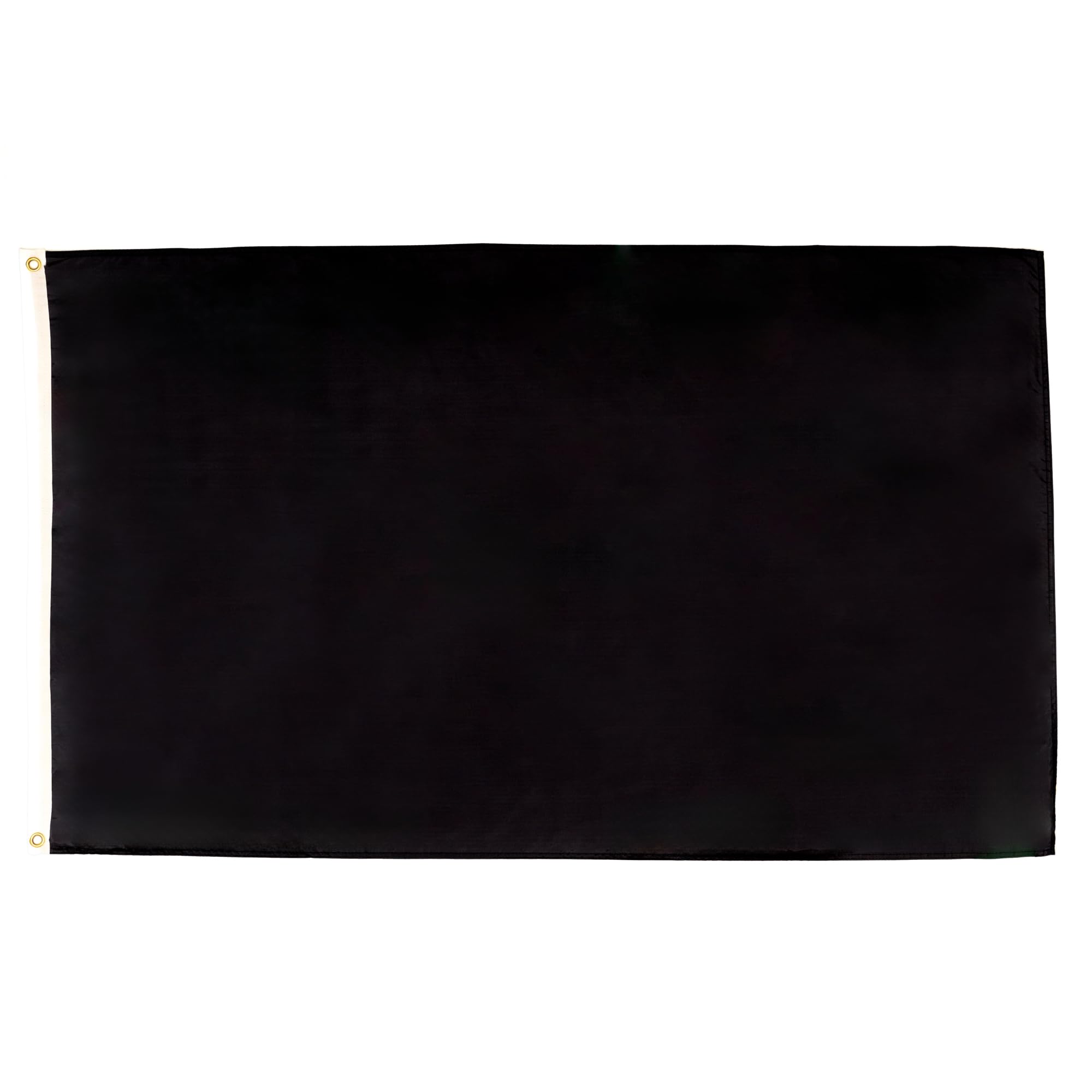 AZ FLAG Pack of 5 Plain Black Flags 150x90 cm 100D Polyester 2 Grommets