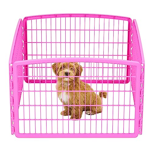 IRIS USA 24" Exercise 4-Panel Pet Playpen, Puppy Pet Small Medium...