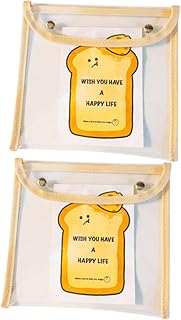 FOMIYES 2 Pçs Bolsa Cosmética Transparente Trem De Maquiagem Bolsa De Beleza Cosmética Bolsa De Maquiagem Transparente Bolsa Cosmética Desenhos Animados Bolsa De Higiene Transparente