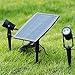 1pc Double Head Solar Lawn Light Ground Plug Lighting Tool for Garden and Outdoor Use Energy Saving Solar Design Durable and Easy to Install Black
