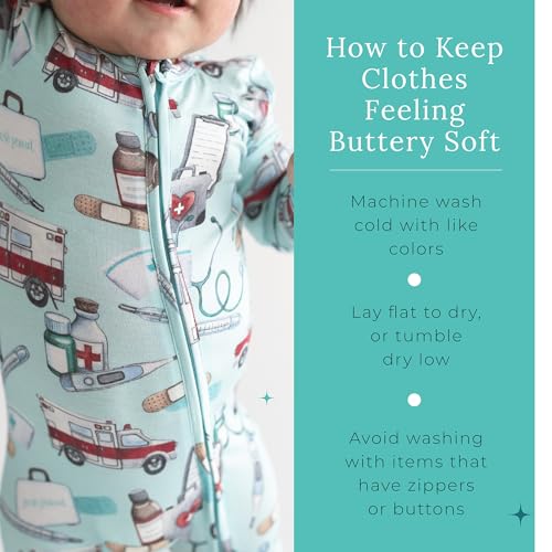 Image of Posh Peanut Convertible Baby Sleepers - Footless Baby Pajamas with 2 Way Zipper for Easy Diaper Changes
