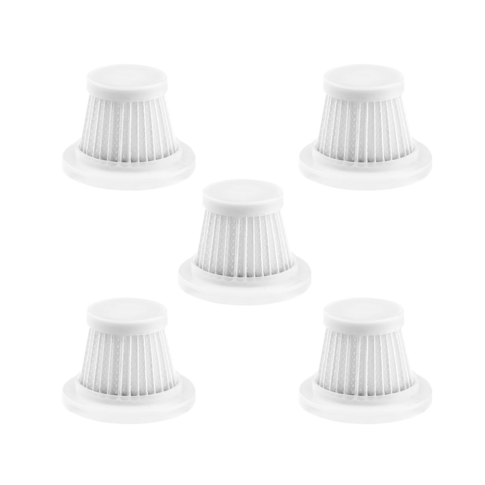 Lot de 5 filtres HEPA lavables pour aspirateur de voiture, faciles à installer et à enlever, accessoires d'aspirateur à main