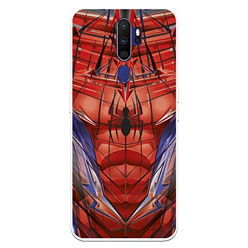 Funda para OPPO A9 2020 - A5 2020 Oficial de Marvel Spiderman Torso para Proteger tu móvil. Carcasa para OPPO de Silicona Flexible con Licencia Oficial de Marvel.
