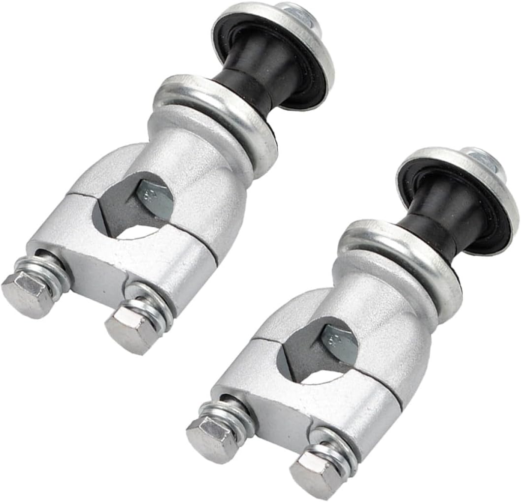 Motorbike Handlebar Riser Clamp 2pcs Aluminum Alloy Silver