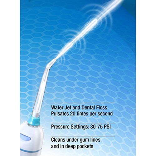 Jetpik JP50- SOLO+ – Rechargeable Portable Power Water Flosser with Patented pulsating Floss Technology and Cordless Dental Water Jet Cleaning for home and travel use in a compact design - Thumbnail 4