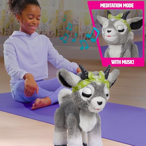 furReal Daisy the Yoga Goat Interactive Toy, 11-inch Realistic Plush, Kids Toys for Ages 4 Up by Just Play - Image 5