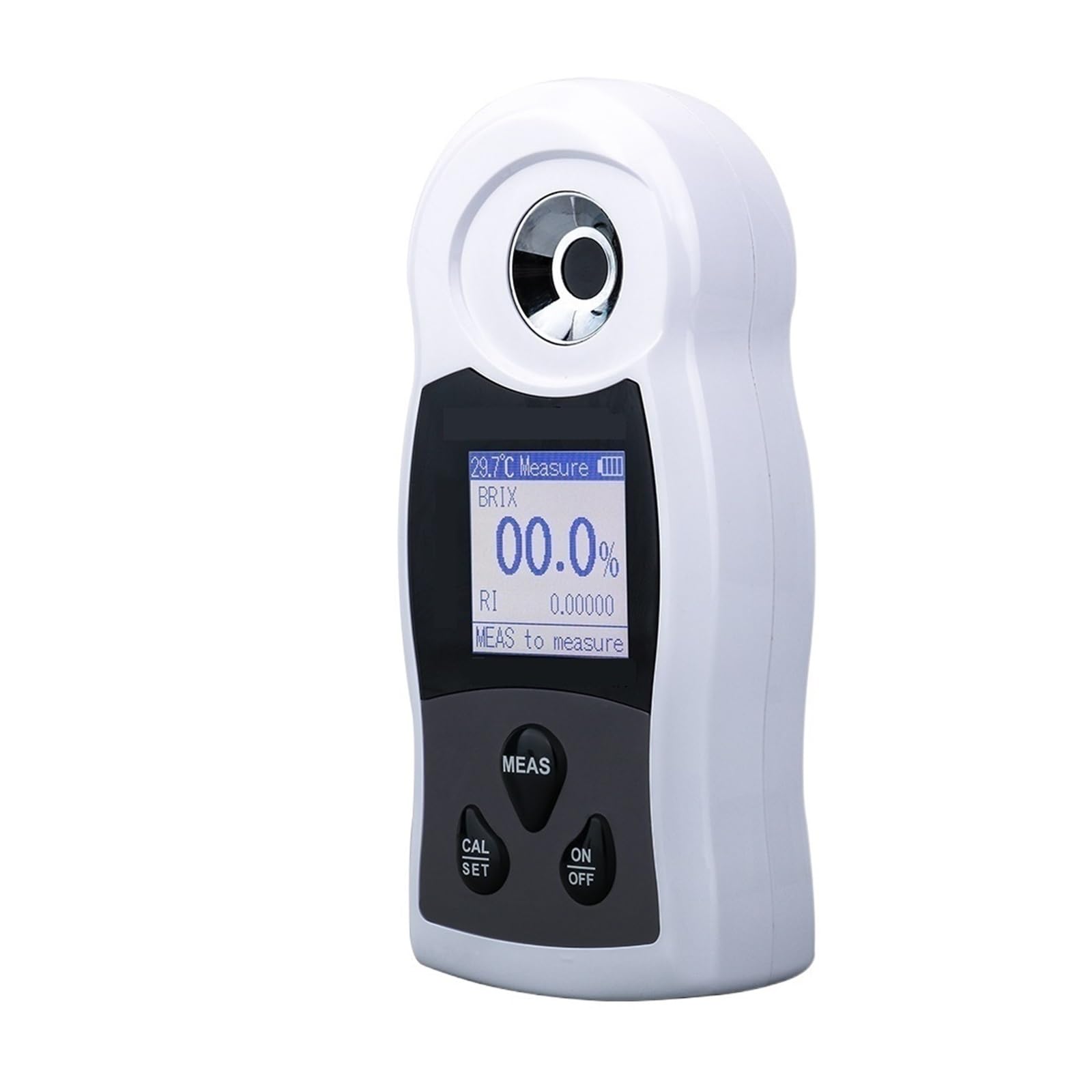 Refractómetro Digital Medidor De Azúcar LCD 0~55% Densímetro Sacarímetro For Probador Concentración Cerveza Vino Fruta Preciso Y FáCil De Usar