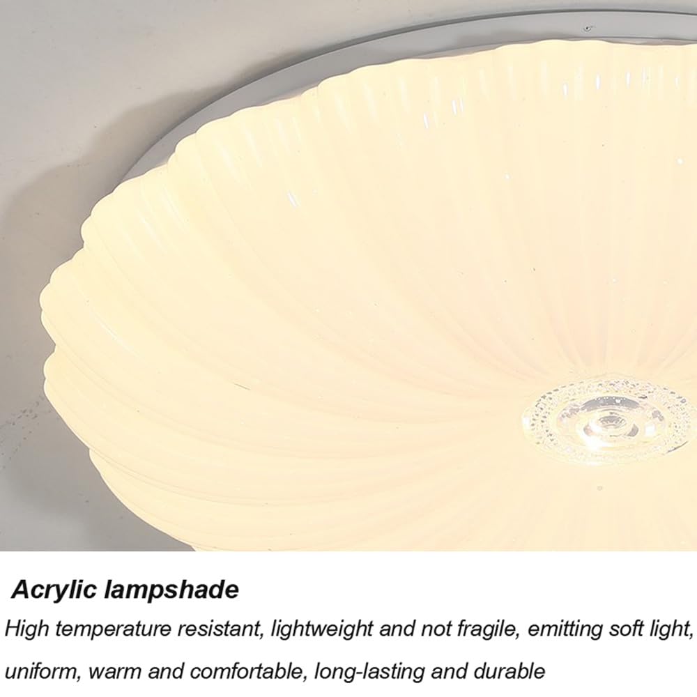 Luminosità Regolabile Plafoniera a LED Plafoniera a LED dimmerabile a Forma di Fiore Lampada da soffitto Moderna a Petalo con Montaggio a Incasso con Telecomando Lampadario a soffitto in