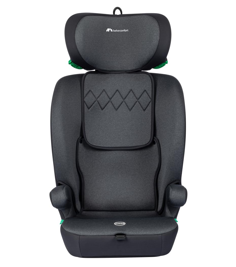 Bebeconfort Grow i-Safe - Asiento infantil para bebé de 9 a 36 kg, 15 M-12 J, 76 – 150 cm, elevador de asiento infantil, seguridad R129, protección contra impactos laterales, 11 posiciones para