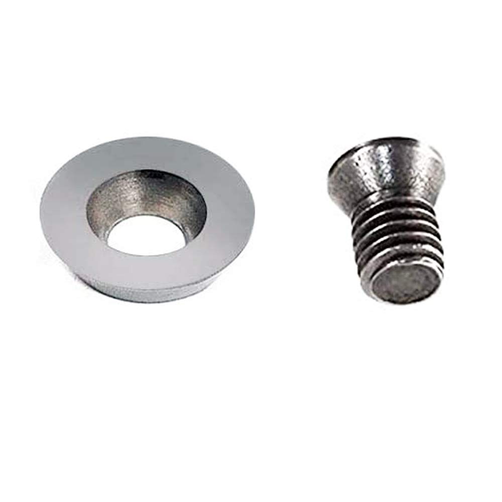 R12 Round Carbide Insert Cutter Tipped 12mm Diameter Replacement 1pcs Fits for Dirtech R12 Finisher and H12 Hollower Carbide Tipped Woodturning Tool, With Screw and T15 Star Screwdriver
