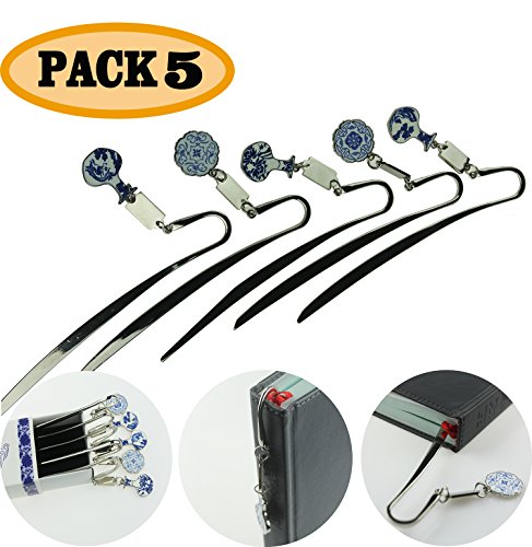 Ecaree segnalibri cinese elegante, confezione da 5...