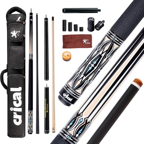 Taco de billar CRICAL fibra carbono 58" y taco salto 54"