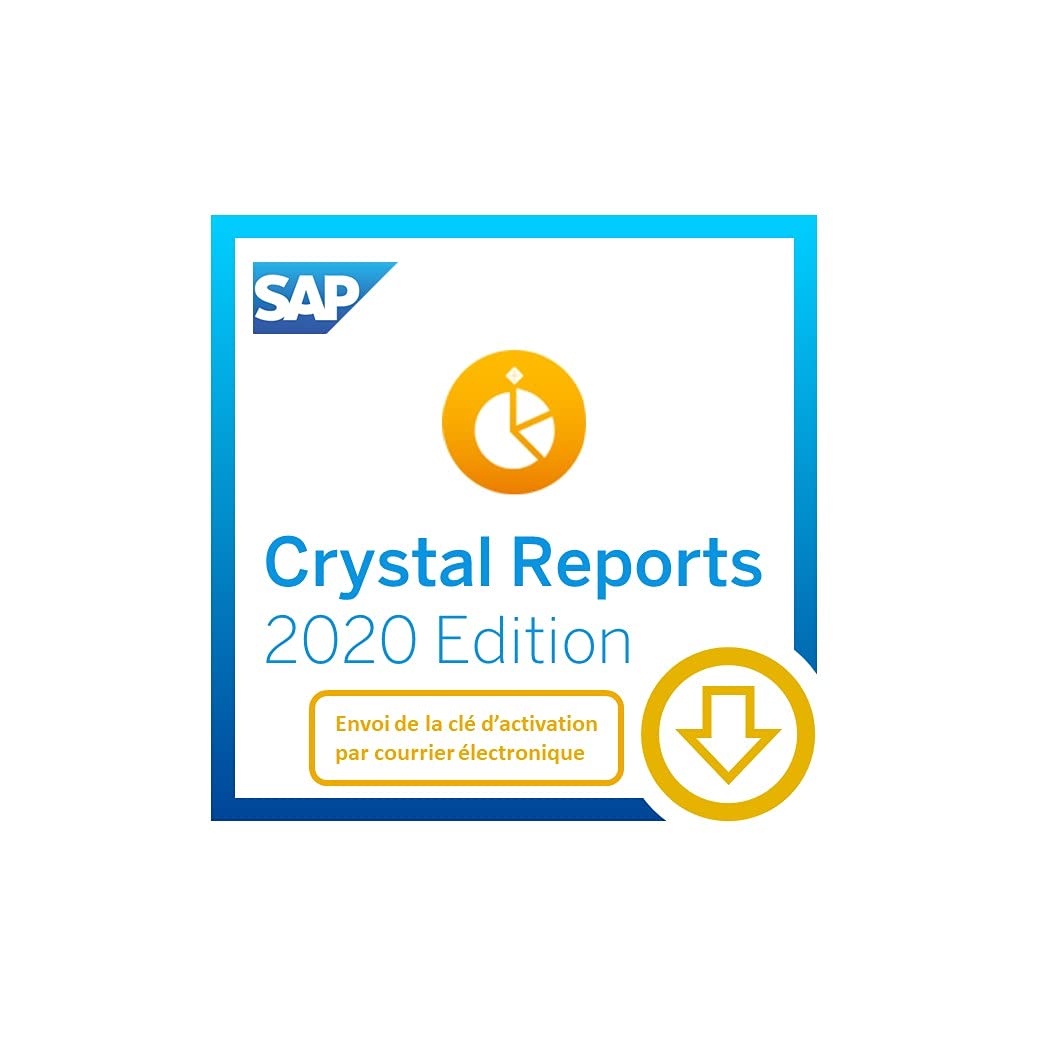 SAP Crystal Reports 2020 Reporting software | Standard | PC | Code d'activation PC - envoi par email