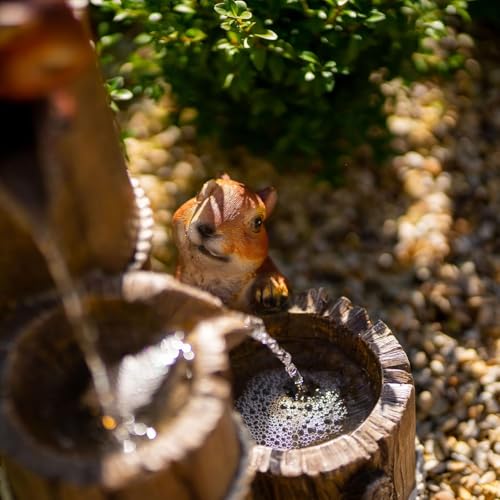 Image of Swarnhouse Decorative Water Fountain with LED Light, 2 Feet, Indoor Tabletop Waterfall for Home Office Garden (Article 4)