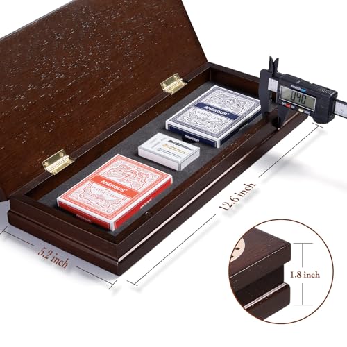 Juego de mesa Cribbage madera con 9 fichas metálicas miniatura 4