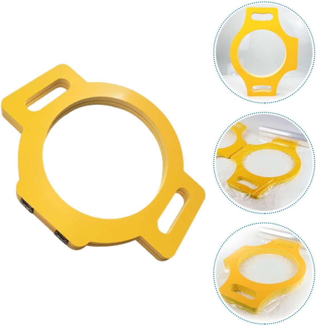 Yellow Pvc Wig Head Mold Template for Men and Baldness Training | 3d Molded Template, Stable Support for Salon Use, Convenient Replacement Head Model with Precise Shaping