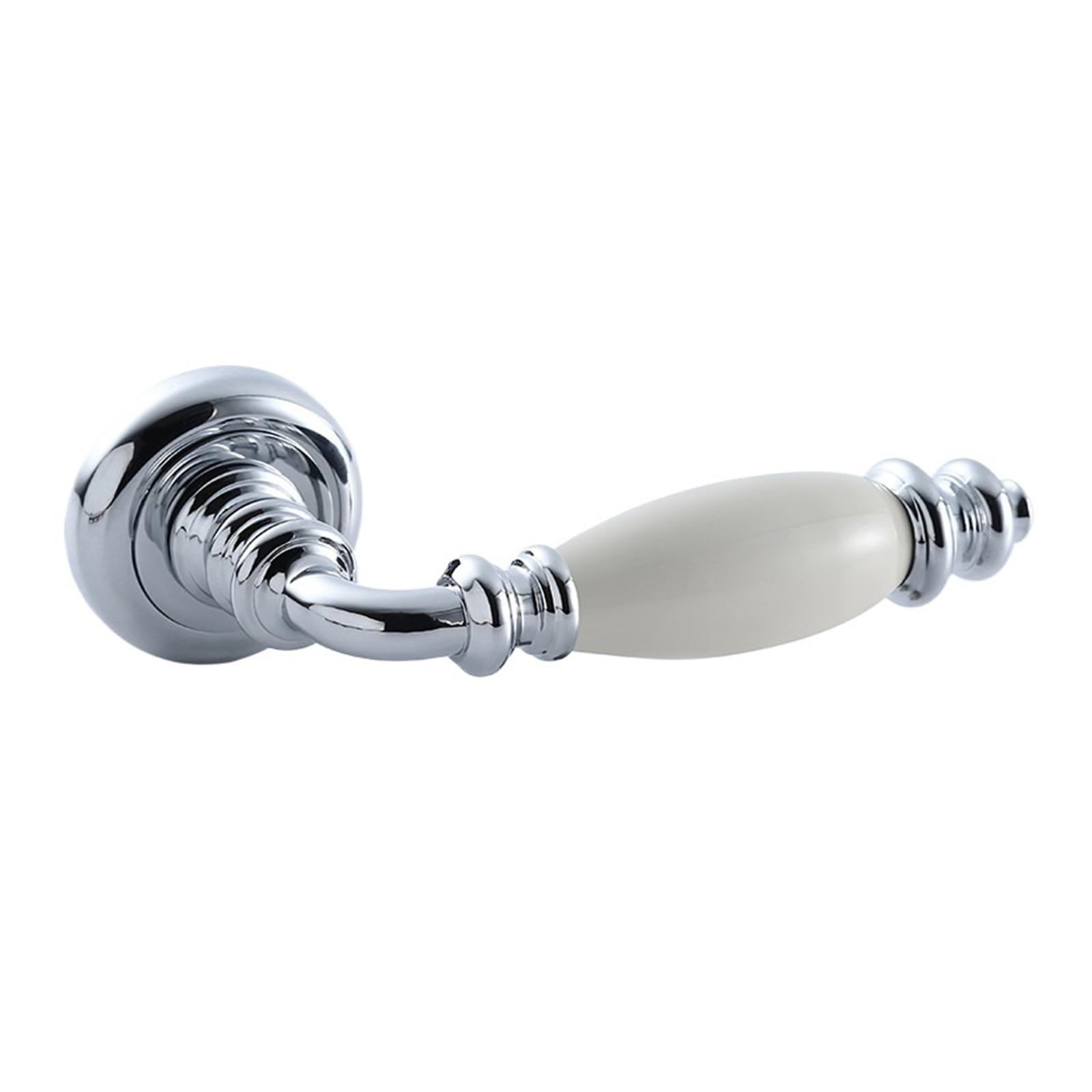Sjloynwq Rjwj-Silver Silent Door Lock Handle Knob Furniture Hardware