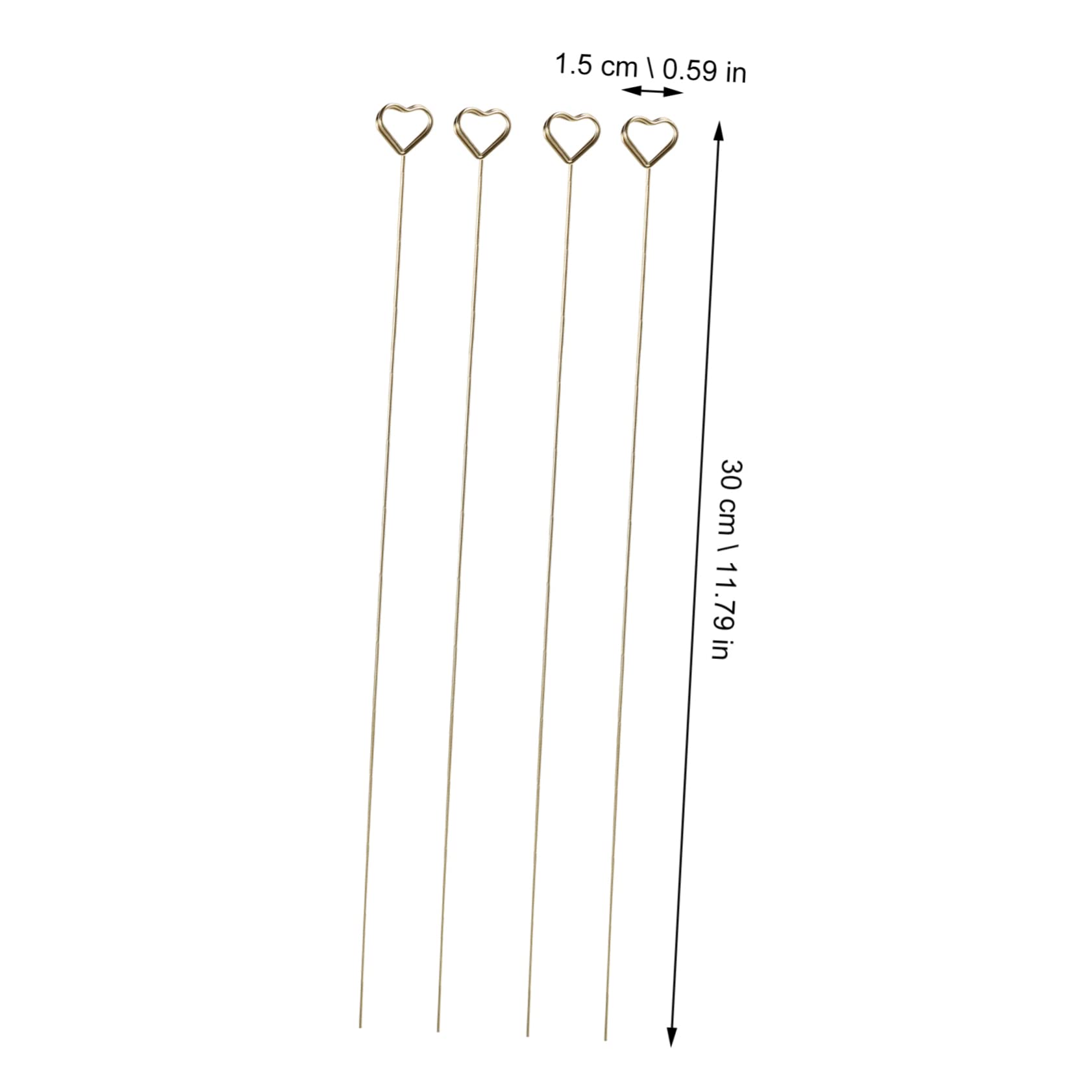 Levemolo 30Pcs Heart Shaped Table Number Holders Creative Memo Clips for Wedding Birthday Floral Arrangements Reusable Picture Holders for Centerpieces Decor