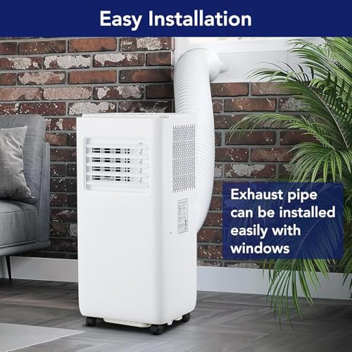 Image of 10000 BTU Portable Air Conditioner, 3-in-1 Portable AC for Rooms 450 Sq.ft, Ultra-Quiet Sleep Mode, Fast Cooling, Compact with Dehumidifier, Built-in Handles and Remote Control