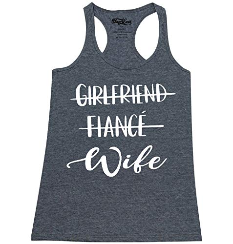Camiseta de tirantes para novia y esposa Shop4ever un detalle cómodo y especial