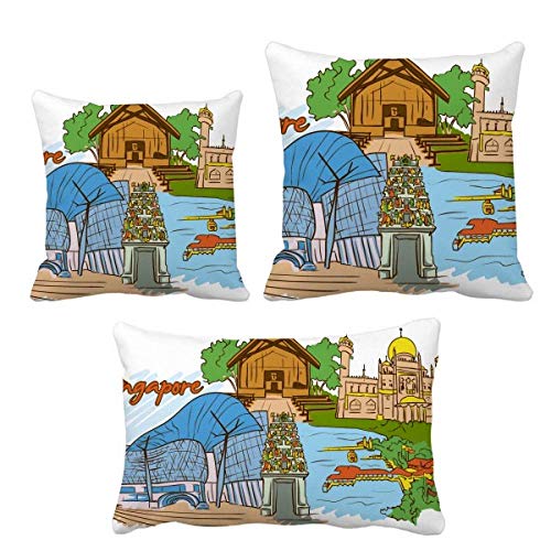 Housse de coussin Singapour Safari pour rafraîchir un canapé usé - 2