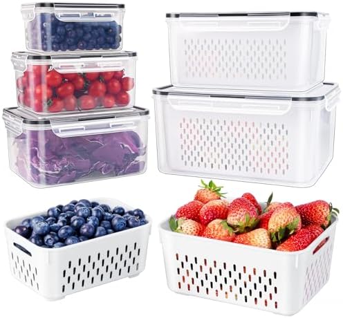 Amazon.com: No/Brand lazkissy Fresh-keeping Container, 3-in-1 ...