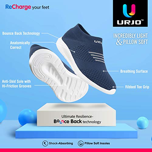 Image of URJO Cotton Women's Lightweight Sports Shoes | Ultra-Flexible Breathable & Perfect for Running, Walking & Gym Shoes Women