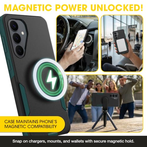 Image of OtterBox Samsung Galaxy S26 Plus - Commuter Magnetic Case - Enchanted Forest