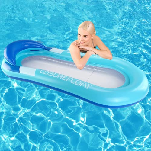 GStorm POOLS,Inflatable Floating Bed, Inflatable Shed Sunshade Water Hammock Floating Bed Recliner Outdoor Swimming Pool Inflatable Floating Row For Adults Kids