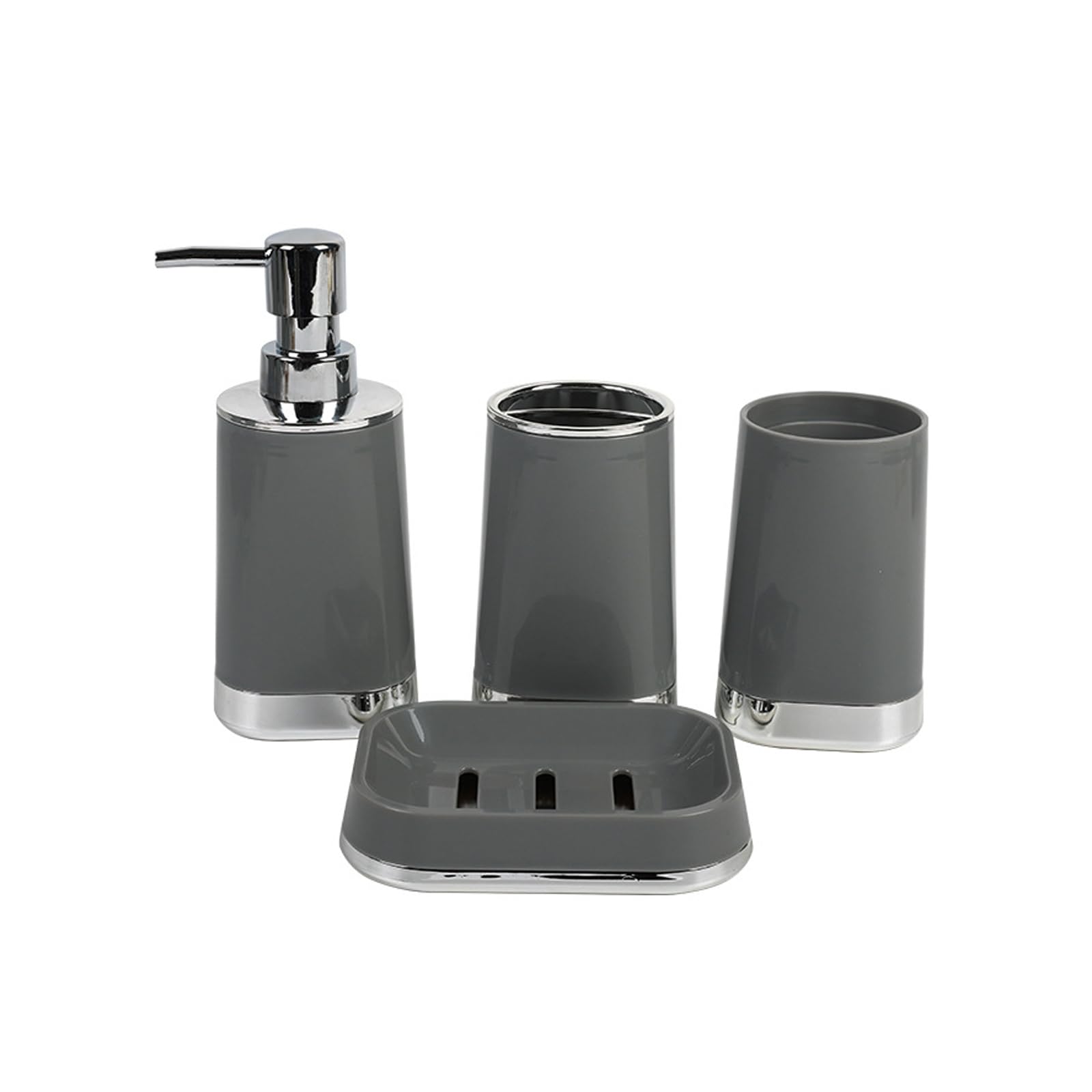 APGLSXY Bathroom Organizers Set Storage Basket Holder Toothbrush Stand Soap Dispenser Easy Installion Bathroom Organizers