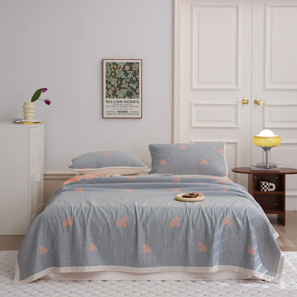 Manta jacquard de algodón de punto para estudiante, 100 x 150 cm, manta de verano para sala de estar, sofá, dormitorio, oficina, coche, estudio