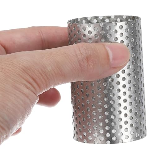 Image of PATIKIL 2 Pcs 42mm OD Strainer Mesh, 66mm H 80 Mesh Screen Y Shaped Strainer Filter Valve Mesh Screen 304 Stainless Steel Double Layer Strainer Mesh for Debris Pump Water Oil Separation