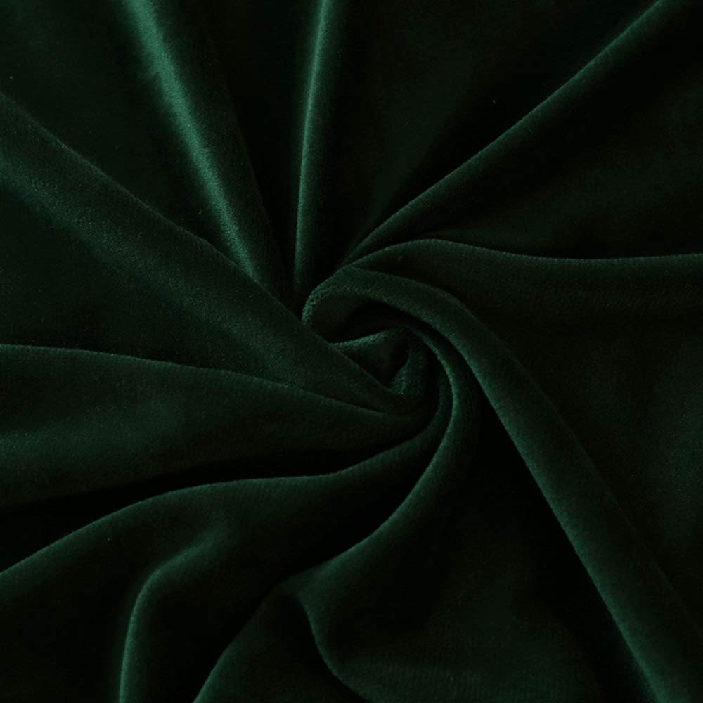Housse De Tête De Lit Stretch Velours - Enveloppante - Protection Poussière - Pour Lit Queen/King - Rouge, Longueur 150-170cm