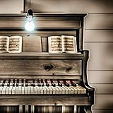 In a wooden and dark house