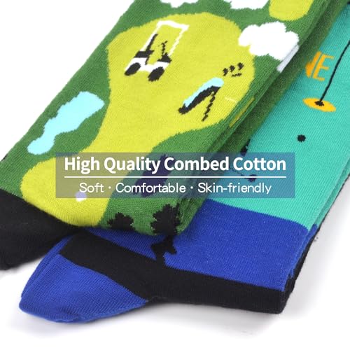 WeciBor 4 Paar Herren Lustige Bunte Baumwolle Socken mit Motiv Neuheit Verrückte – Bild 5