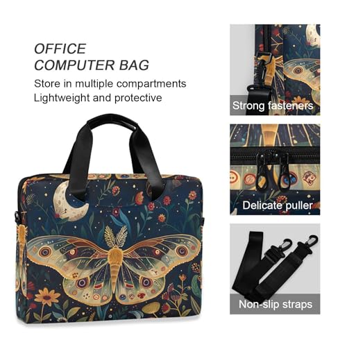 Bolsa para portátil ALAZA Butterfly Moon Flowers 13-15.6" miniatura 5