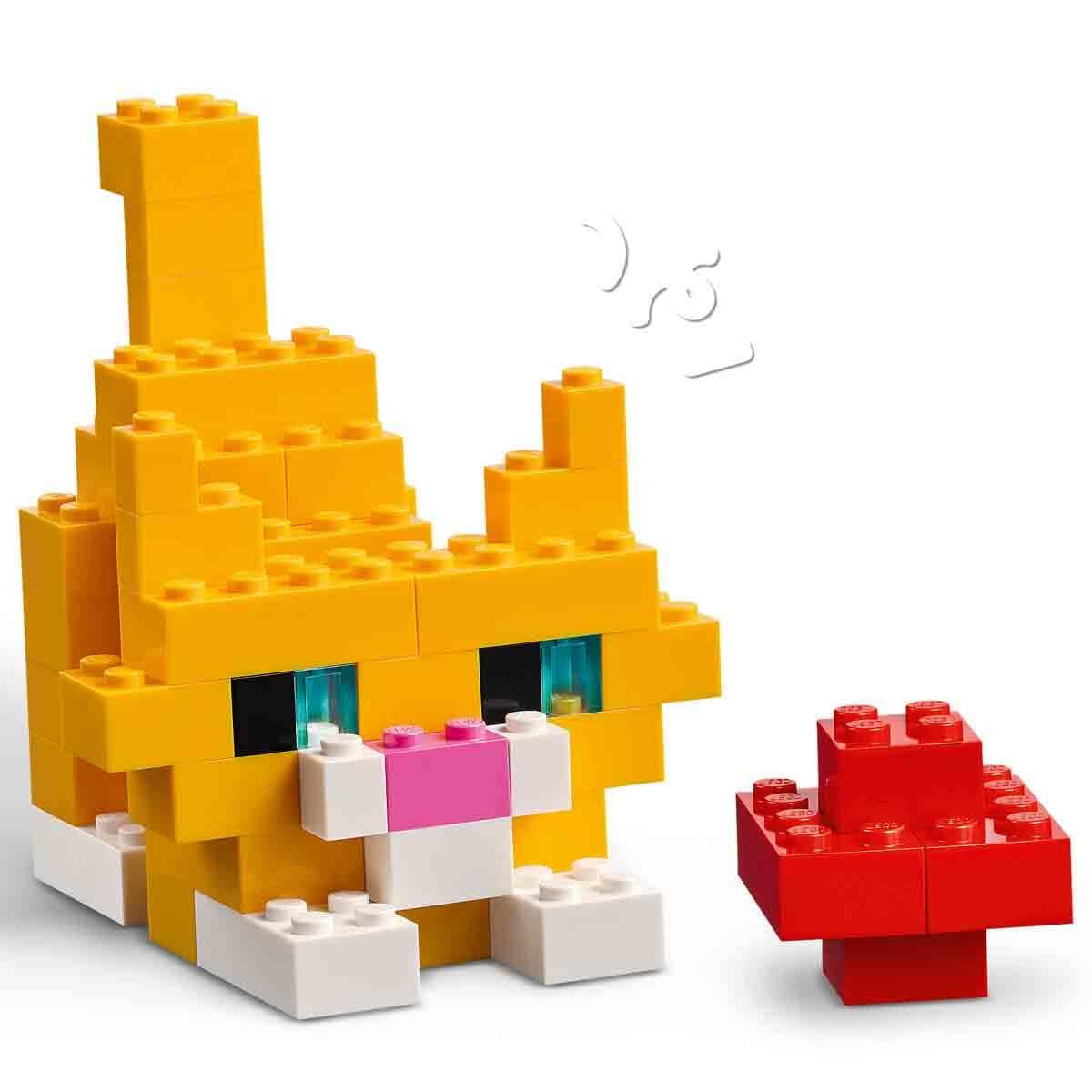 LEGO Classic Ladrillos Creativos a Todo Color – Juego Educativo para la Motricidad Fina – Figuras de Animales, Dinosaurios, Avión y Coche de Juguete – Regalo para Niños y Niñas de 5+ Años – 11045