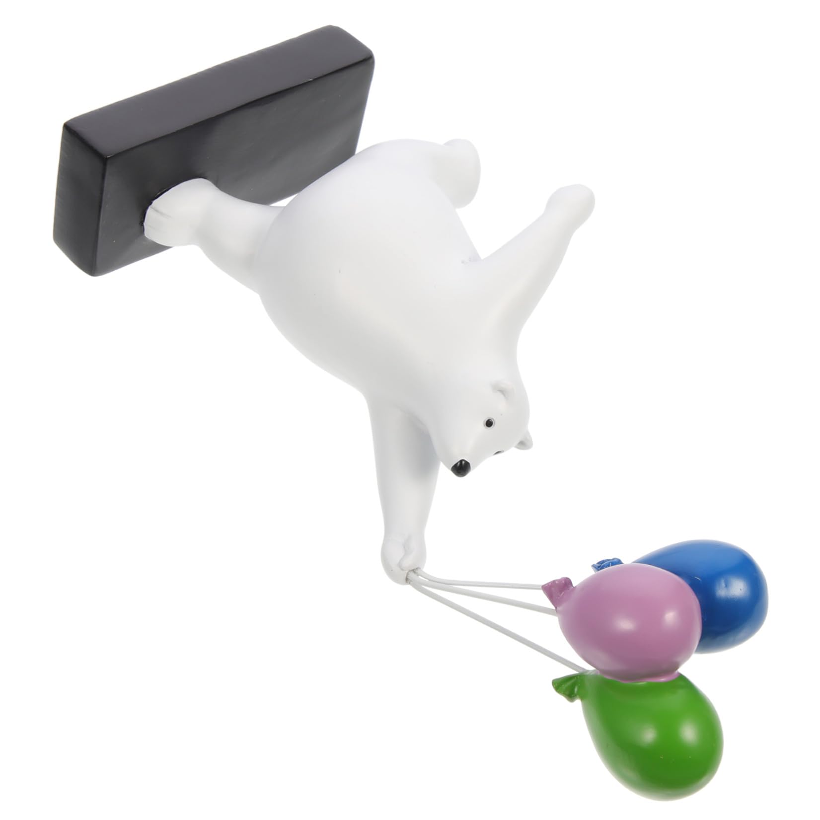 Abaodam Scultura Orsetto a Forma di Palloncino in Resina Realistica per Decorazione Desktop Aspetto Cartone Animato e Design Rifinito per Camera da Letto