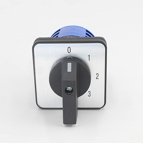 Miniatura 8 de Interruptor selector de cambio universal, interruptor de transferencia de potencia, 4 posiciones 12 terminales, LW26-103 0-3 380V 10A Motor,