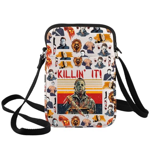 BWWKTOP Michael Myers Crossbody Bag Michael Serial Killer Gift Michael Myers Crossbody Purse Michael Merchandise