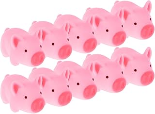 Kisangel Toddler Toys Baby Bath Toys 0-3 Months 10 Pcs Rubber Pig Toy Piggy Toys Baby Bathing Toys Bathtub Toys Bath Time Toys for Kid Baby Children Baby Bathtub